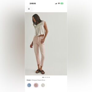 Levi’s 501  Sepia Rose High-Rise Crop Pants
